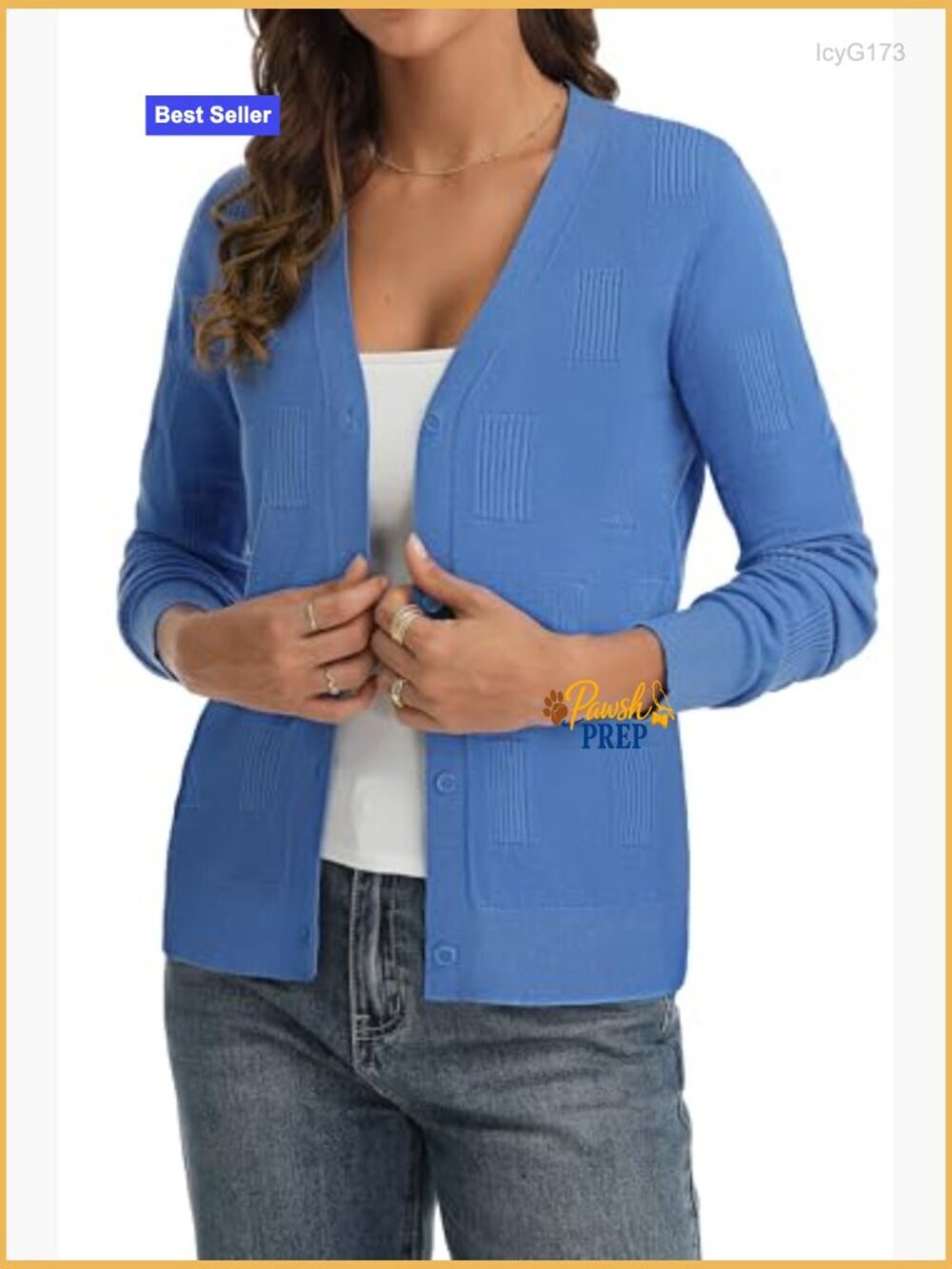 Lightweight Ribbed Knit Cardigan V Neck Button Down Long Sleeve Solid Layering - Picture 3 of 7